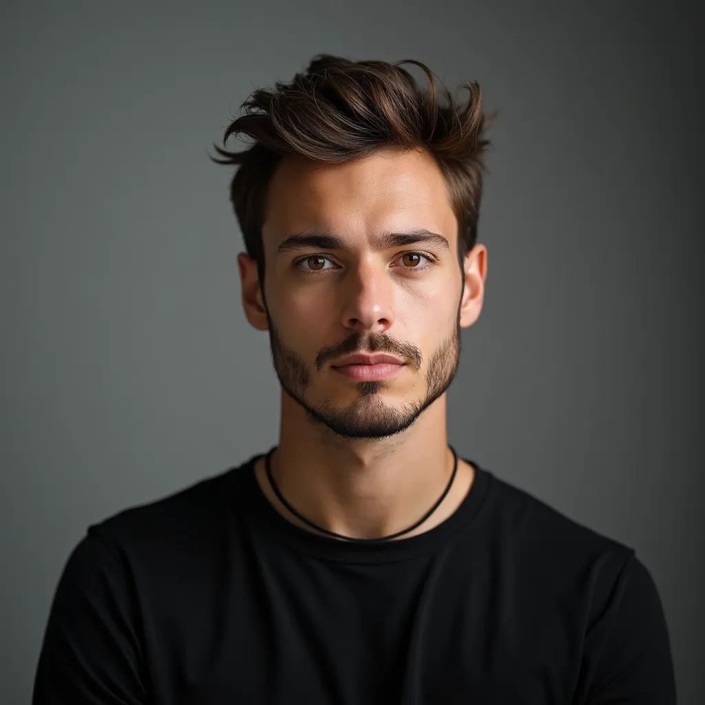 Exemple de portrait professionnel naturel sur fond neutre