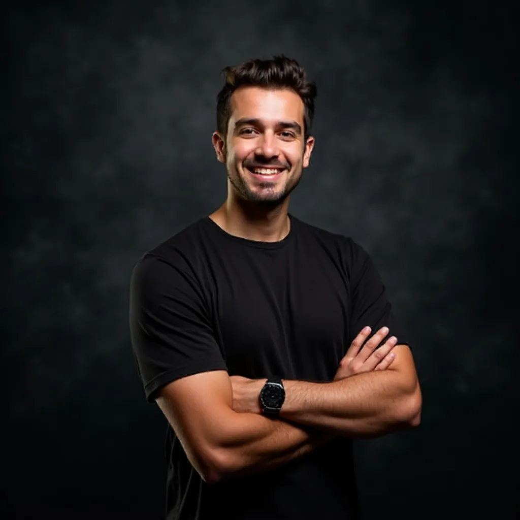 Exemple de photo de profil Bumble réussie avec fond neutre