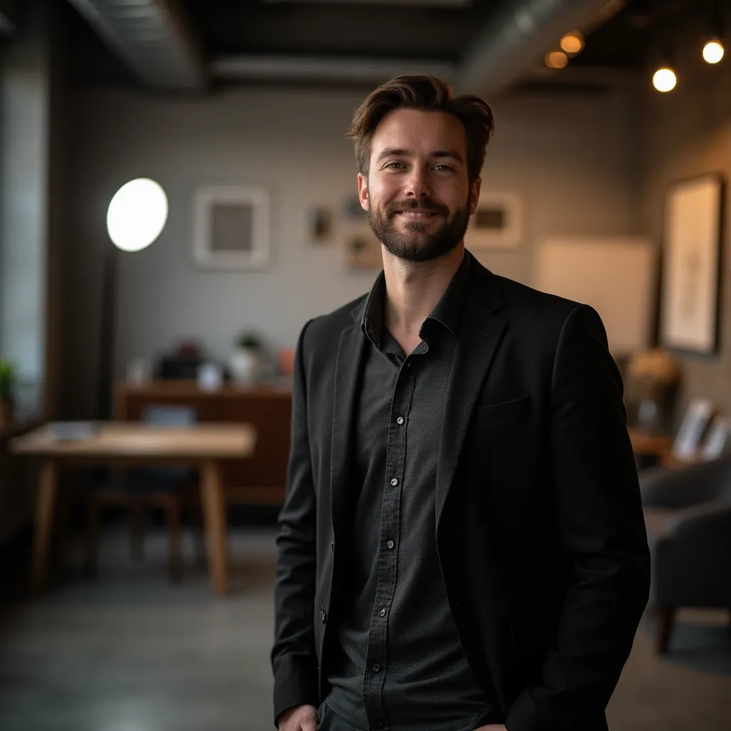 Retrato de un candidato profesional con vestimenta adecuada para un CV