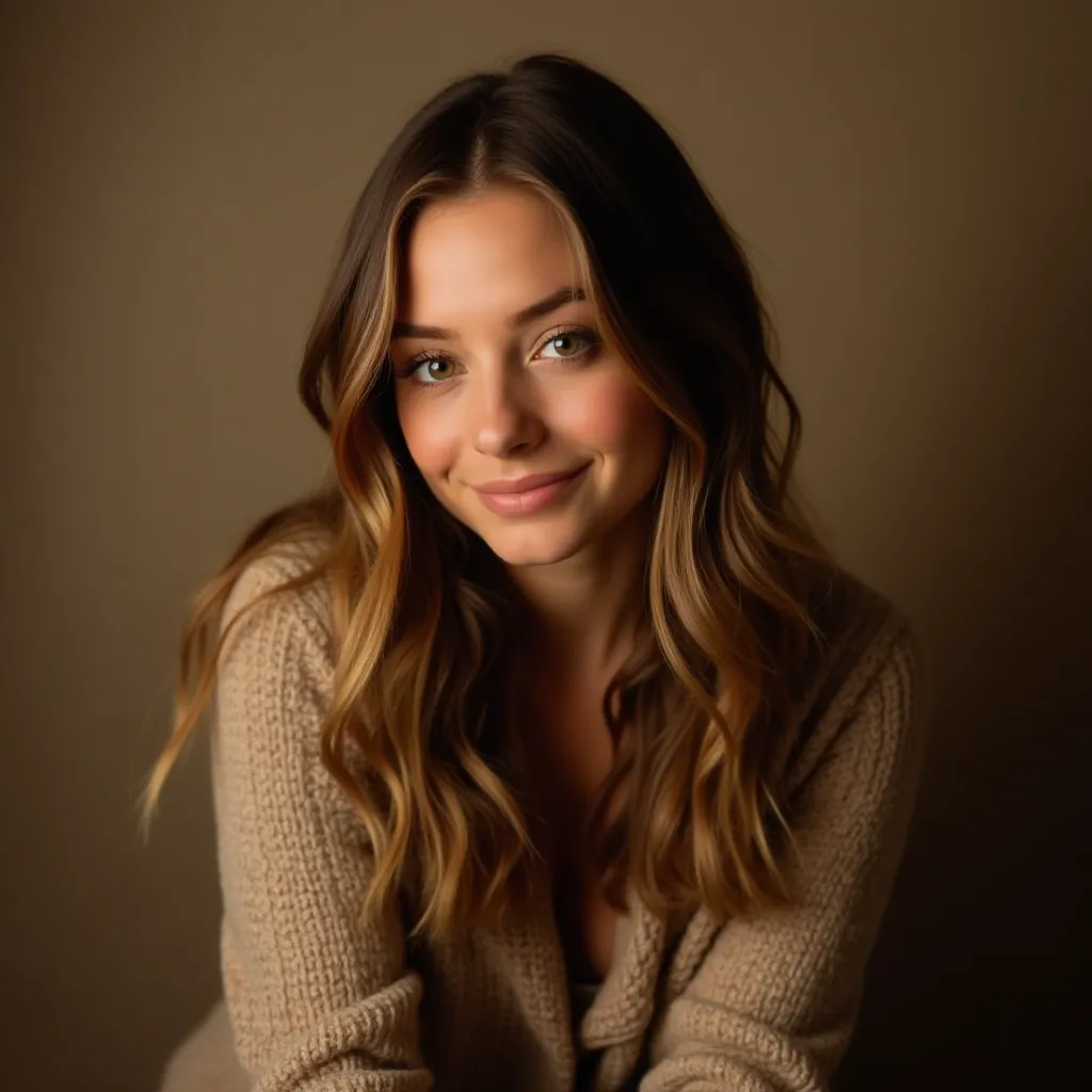 Exemple de portrait professionnel naturel sur fond neutre