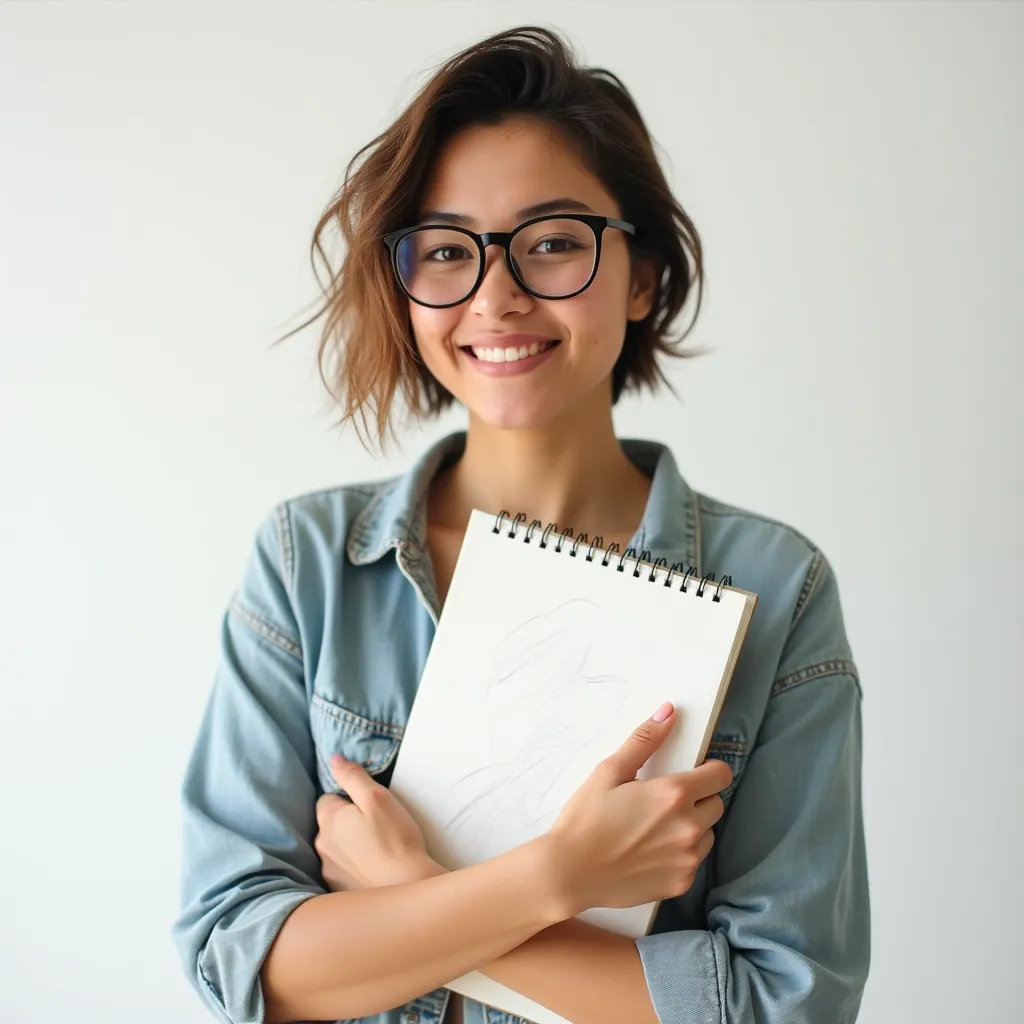 Exemple de photo de profil impactante sur une plateforme créative