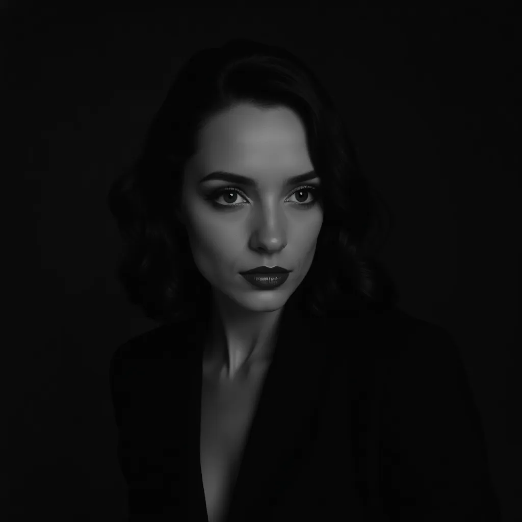 Example of a natural professional portrait on a neutral background