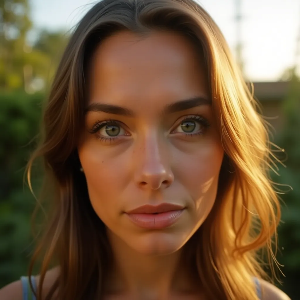 Selfie flou d'un homme dans un miroir