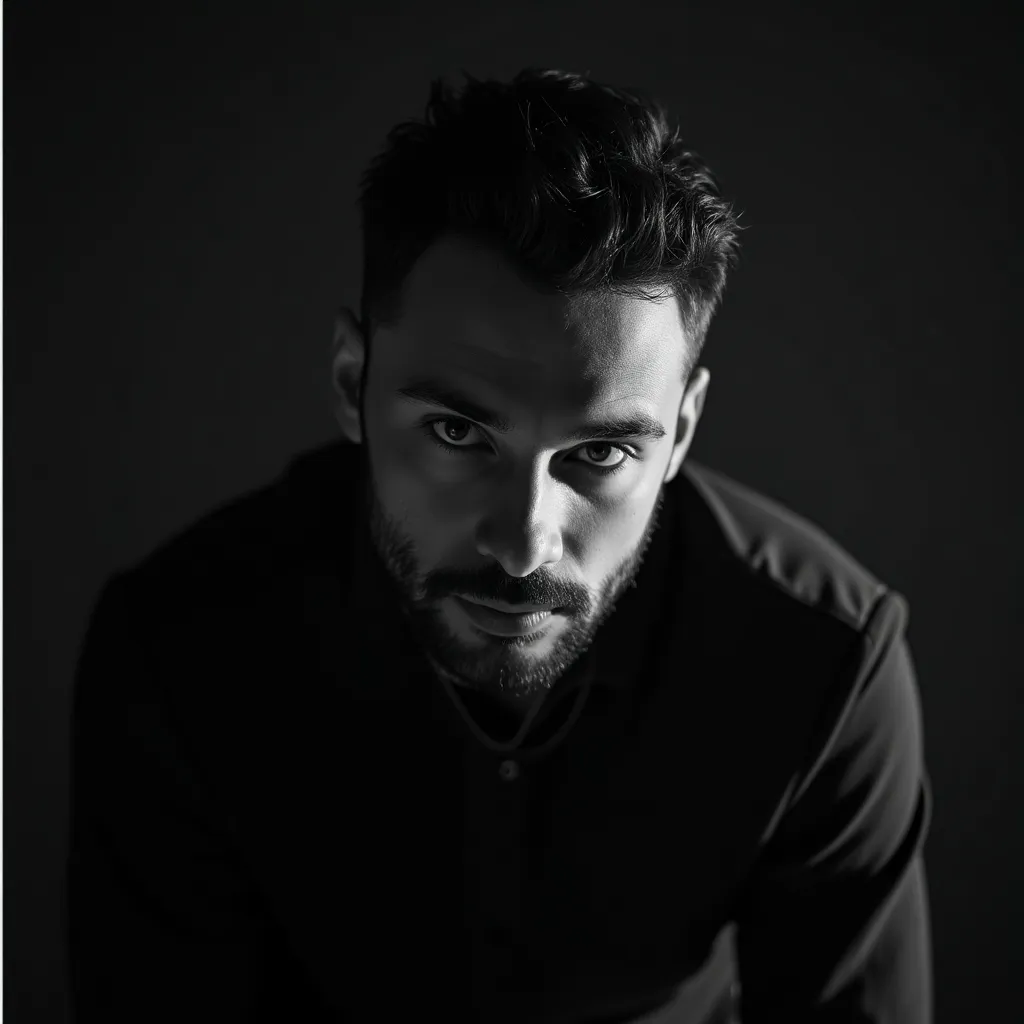 Portrait artistique d'une femme sur fond coloré