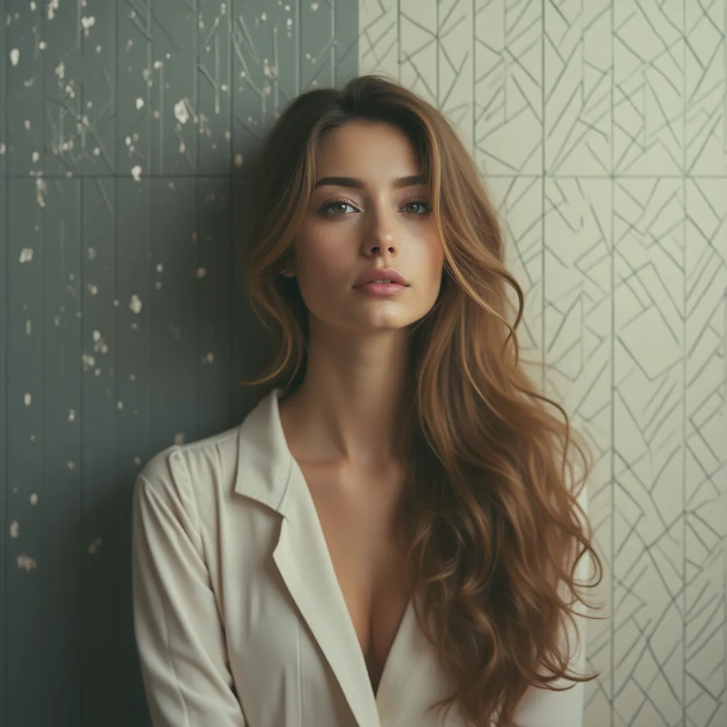 Portrait artistique coloré et dynamique