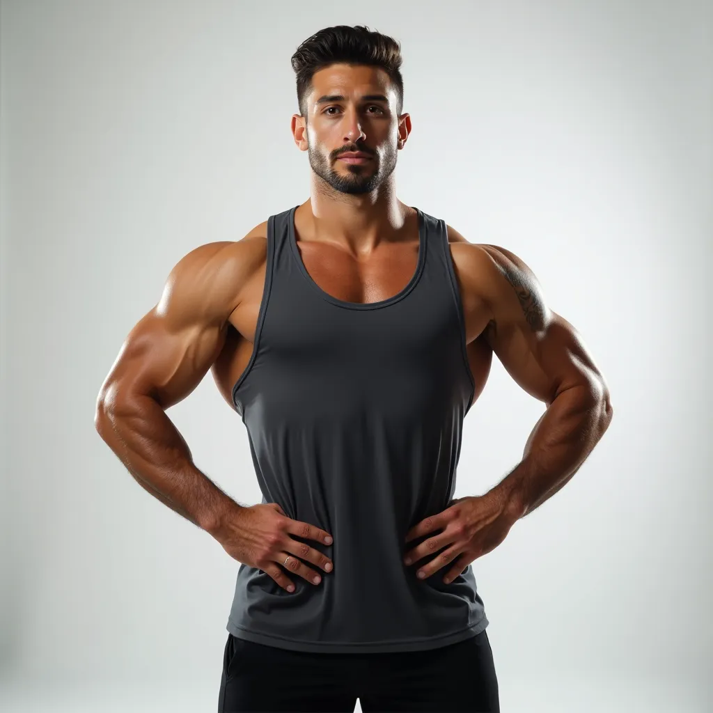 Portrait de coach sportif avec un éclairage professionnel