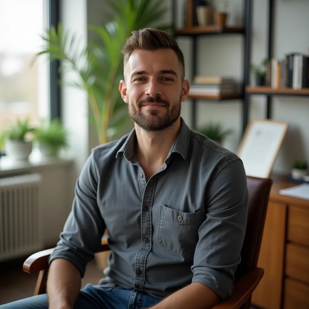 Image professionnelle d'un thérapeute en séance