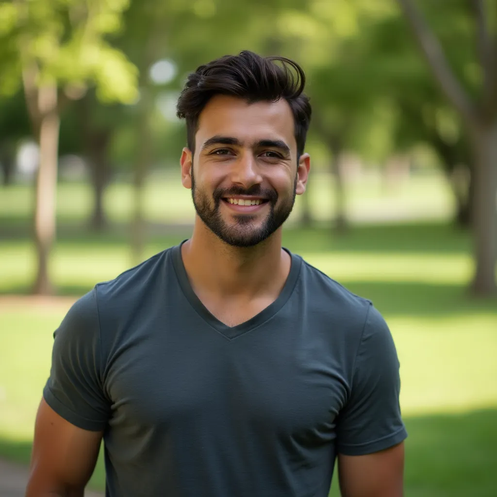 Portrait naturel d'une femme souriante en extérieur