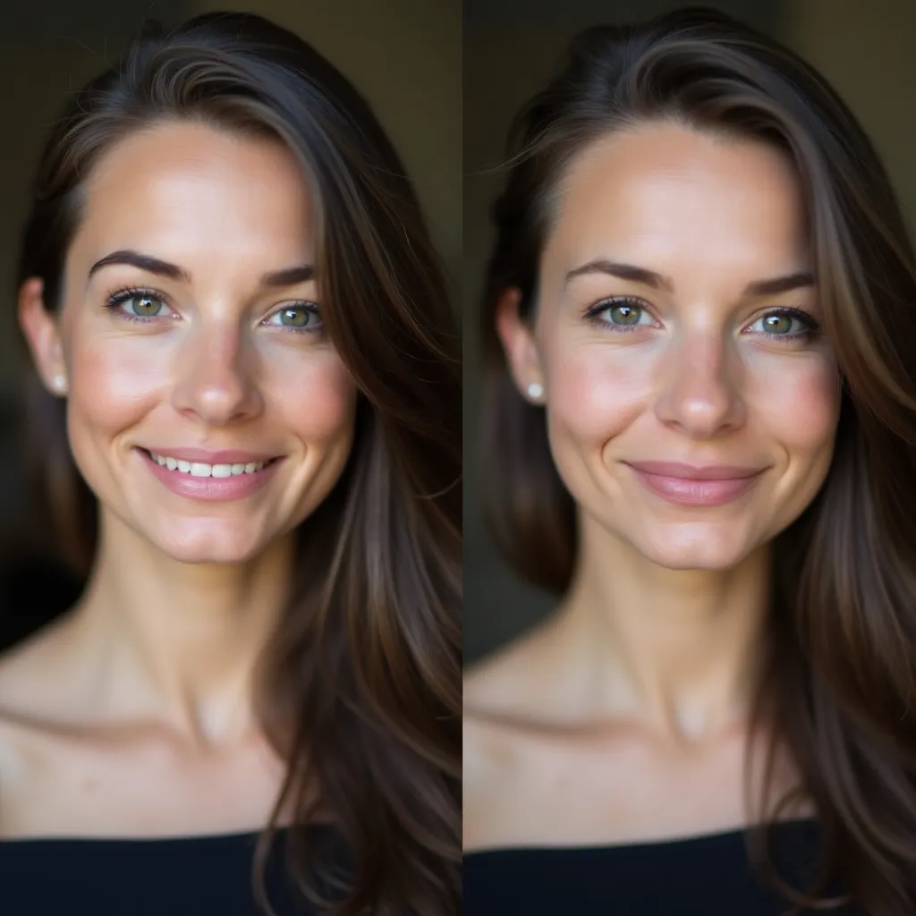 Portrait au crépuscule avec lumière douce