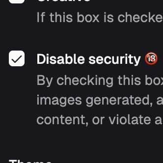 Desactivar seguridad