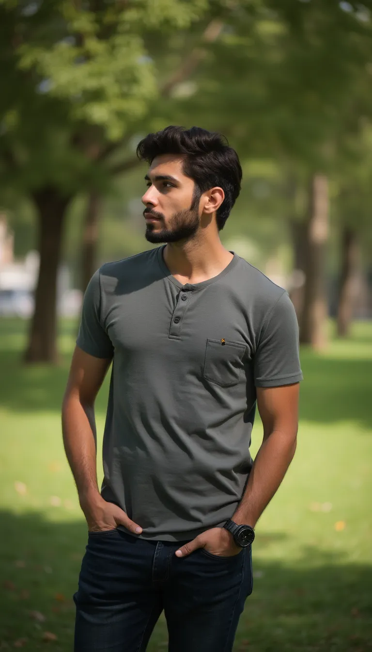 european-man-in-a-park-with-natural-lighting-and-a-relaxed-pose