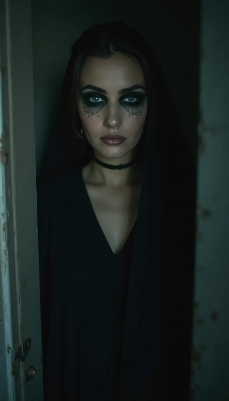 halloween-middle-eastern-woman-with-a-ghostly-look-inside-a-haunted-house