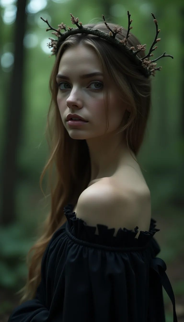 halloween-european-woman-as-a-dark-fairy-in-a-mystical-forest