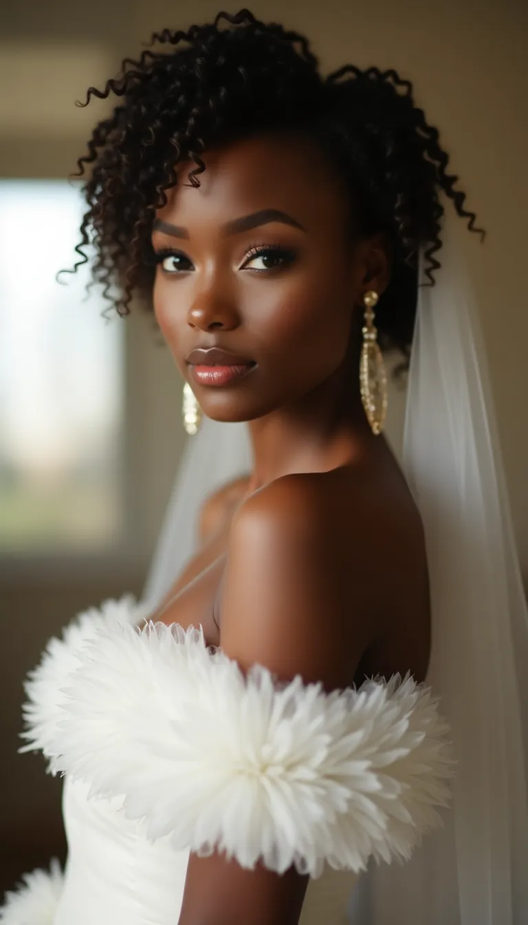 black-woman-in-a-stylish-wedding-dress--softly-illuminated