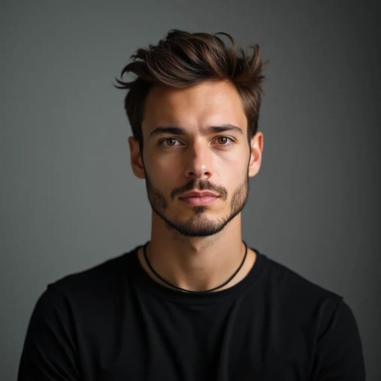 Exemple de portrait professionnel naturel sur fond neutre