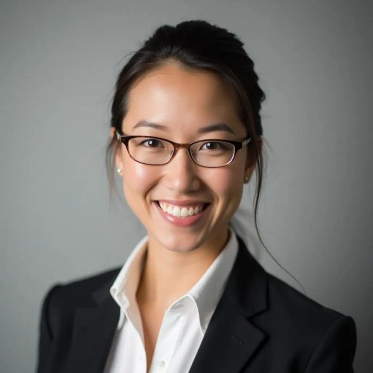 Example of a natural professional portrait on a neutral background