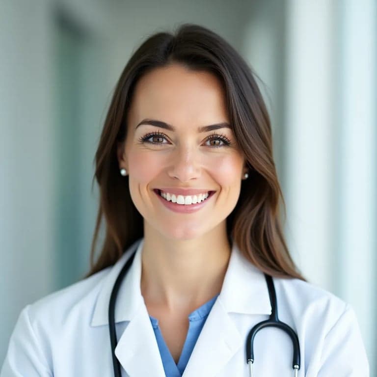 Exemple de portrait professionnel naturel sur fond neutre