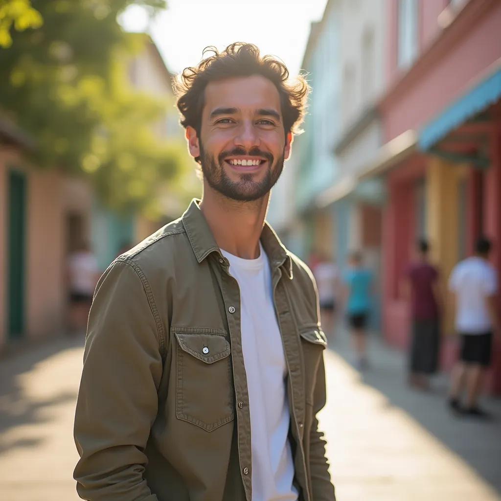 Portrait LinkedIn professionnel d’un homme en costume sur fond clair