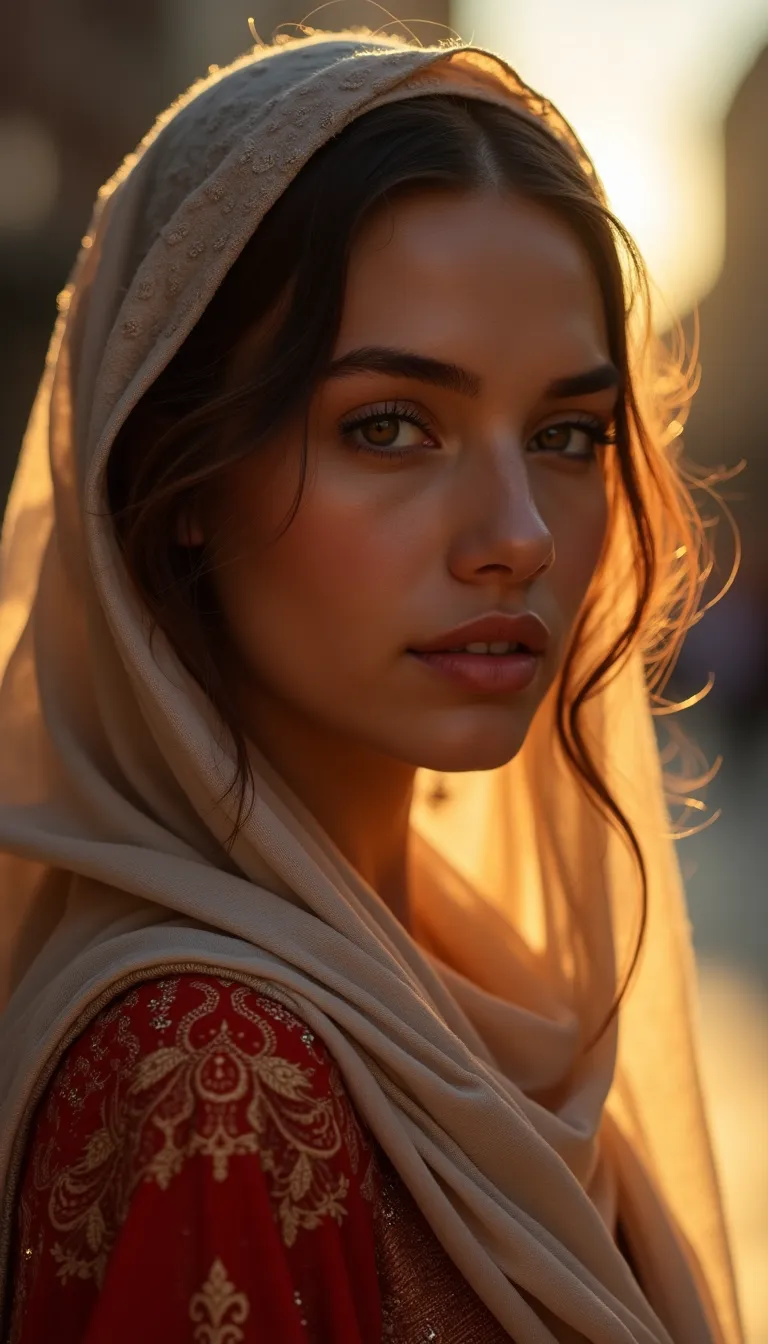 ai-fashion-week-middle-eastern-female-model-in-luminous-streetstyle-fashion